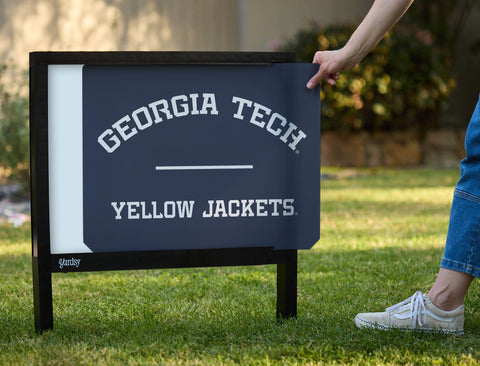 Georgia Tech Yellow Jackets Navy Blue Yardsy Sign