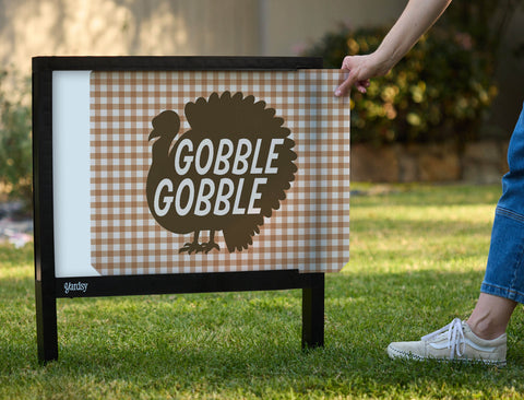 Gobble Gobble Yardsy Sign - Interchangeable