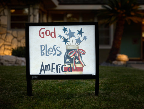 God Bless America Yardsy Sign - Hero