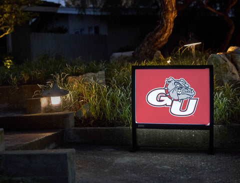 Gonzaga GU Bulldog Red Yardsy Sign - Flat Feet