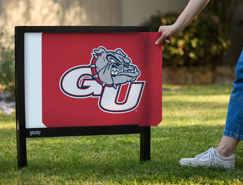 Gonzaga GU Bulldog Red Yardsy Sign - Interchangeable