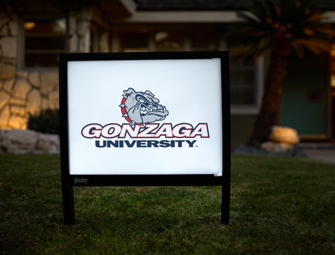 Gonzaga University Bulldog White Yardsy Sign - Hero