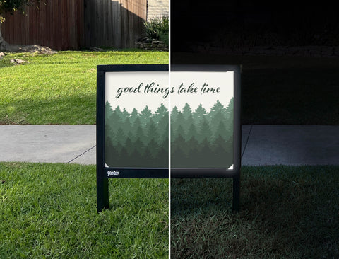 Good Things Take Time Forest Yardsy Sign