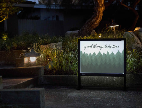 Good Things Take Time Forest Yardsy Sign