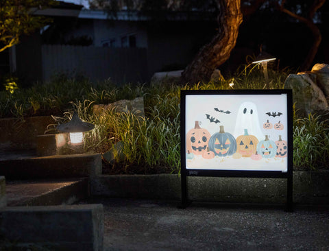 Halloween Illustration Fall Yardsy Sign - Flat Feet