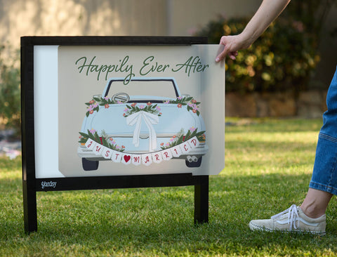 Happily Ever After Yardsy Sign - Interchangeable