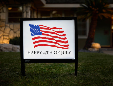 American Flag Yardsy Sign