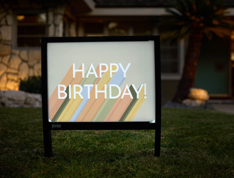 Happy Birthday Yardsy Sign - Hero