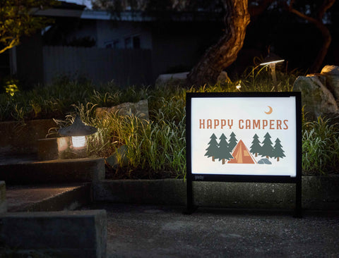 Happy Campers Yardsy Sign - Flat Feet