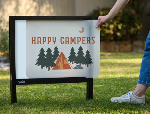 Happy Campers Yardsy Sign - Interchangeable