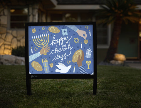 Happy Challah-Days Yardsy Sign - Hero