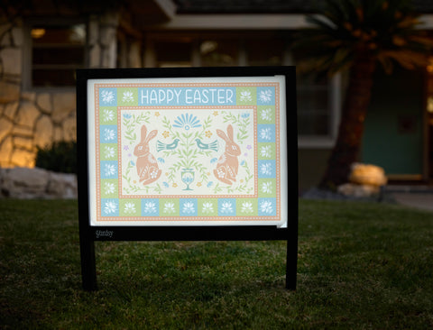 Happy Easter Frame Yardsy Sign - Hero