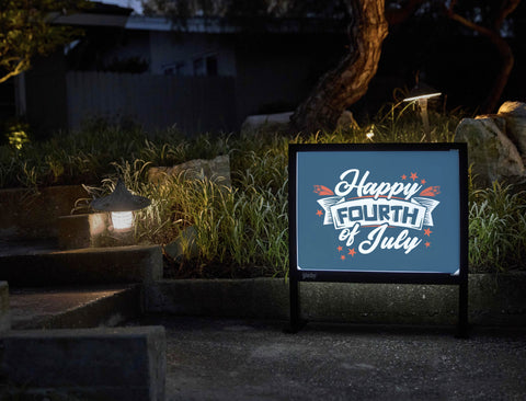 Happy Fourth Of July Yardsy Sign - Flat Feet