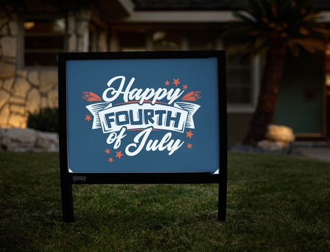 Happy Fourth Of July Yardsy Sign - Hero