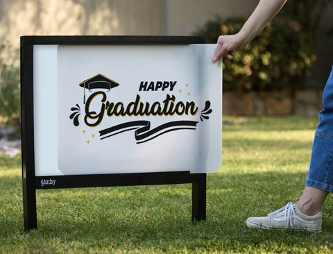 Happy Graduation Yardsy Sign - Interchangeable