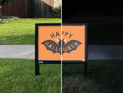 Happy Halloween Bat Yardsy Sign