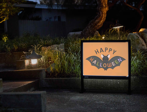 Happy Halloween Bat Yardsy Sign