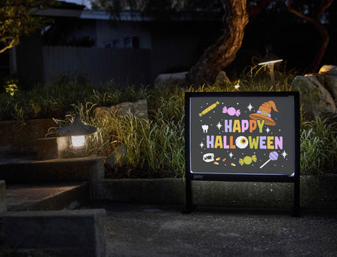 Happy Halloween Candy Yardsy Sign - Flat Feet
