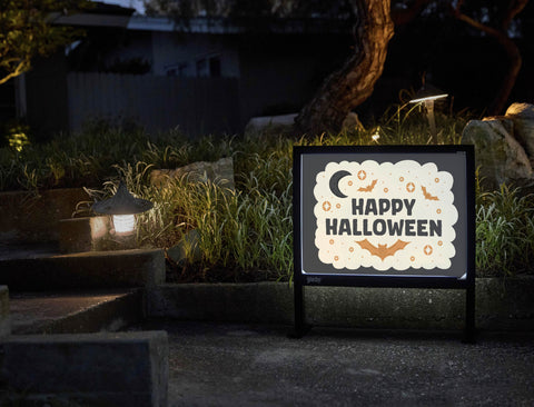 Happy Halloween Night Yardsy Sign - Flat Feet