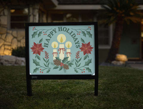Happy Holidays Yardsy Sign - Hero