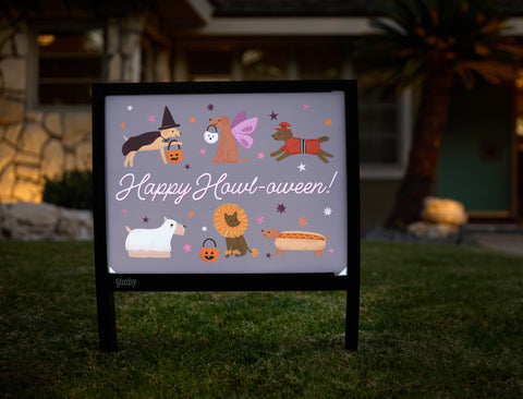 Happy Howl-Oween Yardsy Sign - Hero