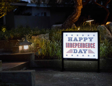 Happy Independence Day Yardsy Sign - Flat Feet