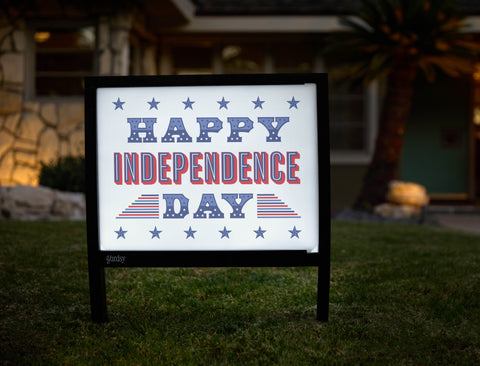 Happy Independence Day Yardsy Sign - Hero
