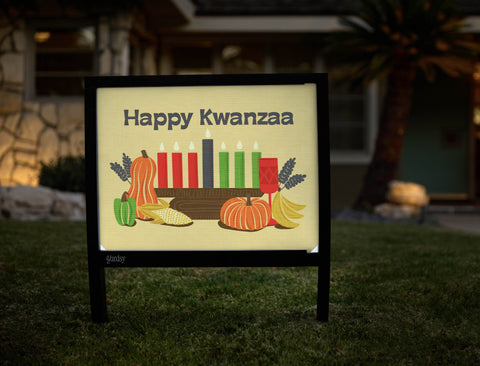 Happy Kwanzaa Yardsy Sign - Hero