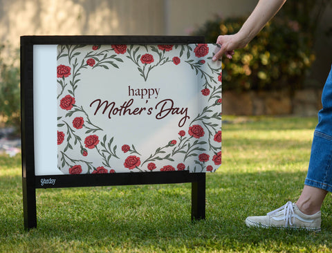 Happy Mothers Day Yardsy Sign - Interchangeable