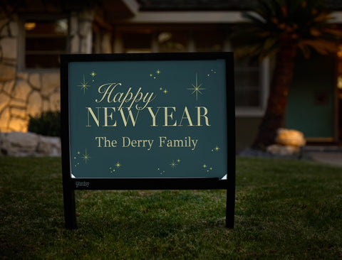 Happy New Year Custom Yardsy Sign - Hero