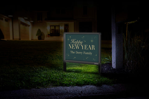 Happy New Year Custom Yardsy Sign