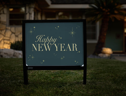 Happy New Year Yardsy Sign - Hero