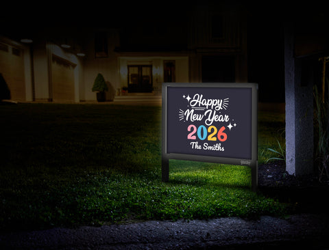 Happy New Year 2026 Custom Yardsy Sign
