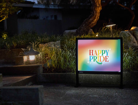 Happy Pride Yardsy Sign - Flat Feet