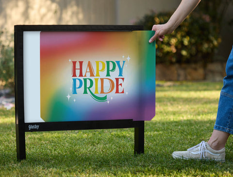 Happy Pride Yardsy Sign - Interchangeable