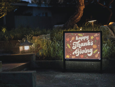 Happy Thanksgiving Yardsy Sign