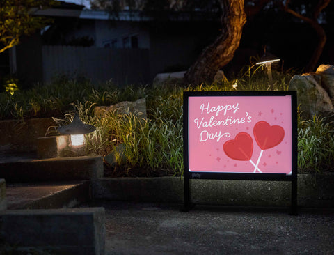 Happy Valentine's Day Candy Yardsy Sign - Flat Feet