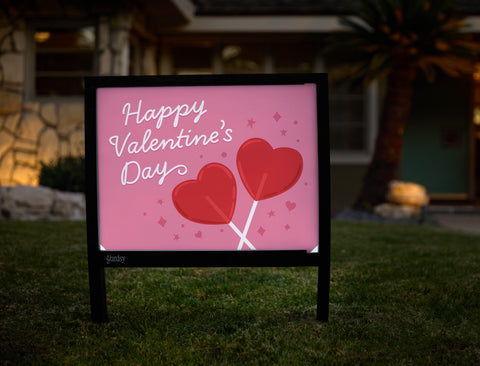 Happy Valentine's Day Candy Yardsy Sign - Hero