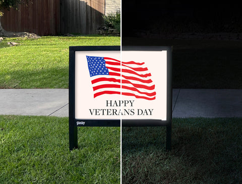 American Flag Yardsy Sign