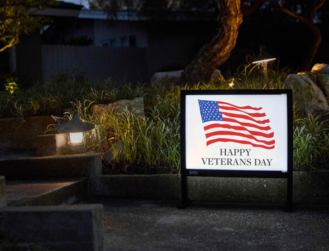 American Flag Yardsy Sign