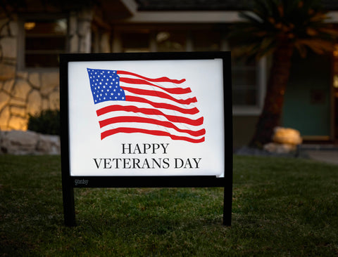 American Flag Yardsy Sign