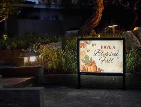 Have a Blessed Fall Yardsy Sign - Flat Feet