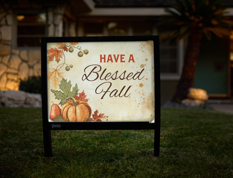 Have a Blessed Fall Yardsy Sign - Hero