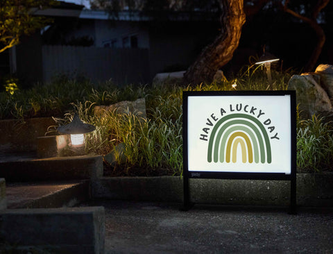 Have A Lucky Day Yardsy Sign - Flat Feet