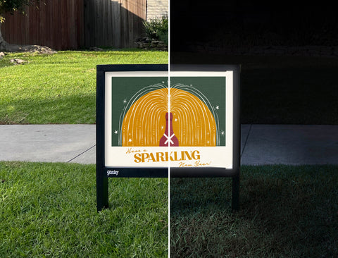 Have a Sparkling New Year Yardsy Sign
