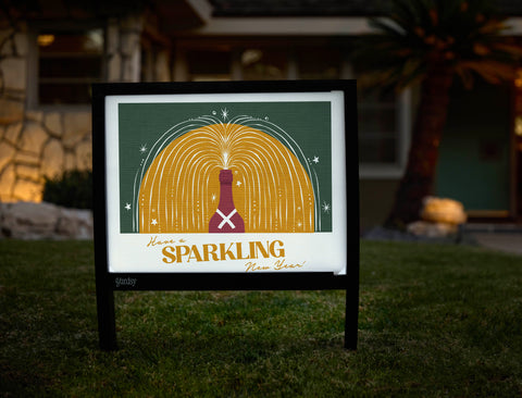 Have a Sparkling New Year Yardsy Sign