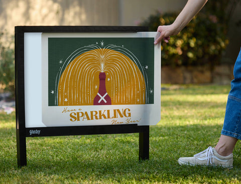 Have a Sparkling New Year Yardsy Sign