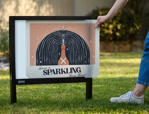Have a Sparkling New Year Yardsy Sign