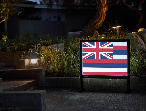 Hawaii State Flag Yardsy Sign - Flat Feet