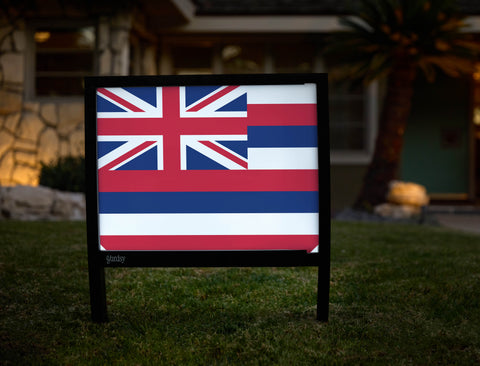 Hawaii State Flag Yardsy Sign - Hero